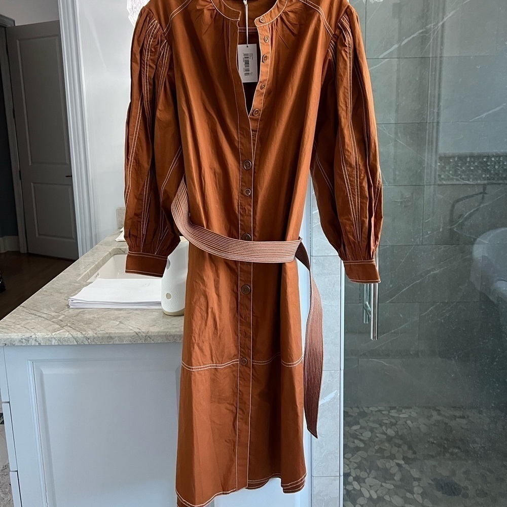 ULLA JOHNSON Maia Belted Dress - Picture 9 of 11